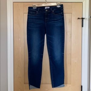 Paige frayed bottom skinny jeans